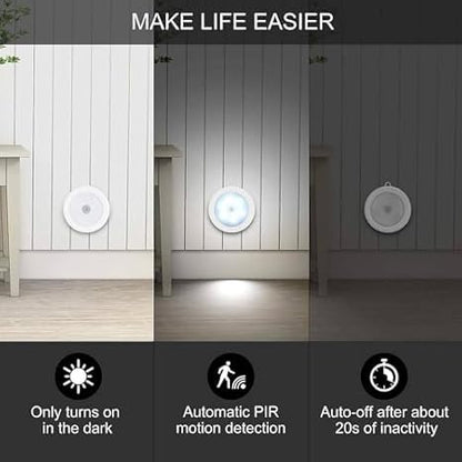 Motion Sensor LED Light – Wireless Rechargeable Night Light for Home