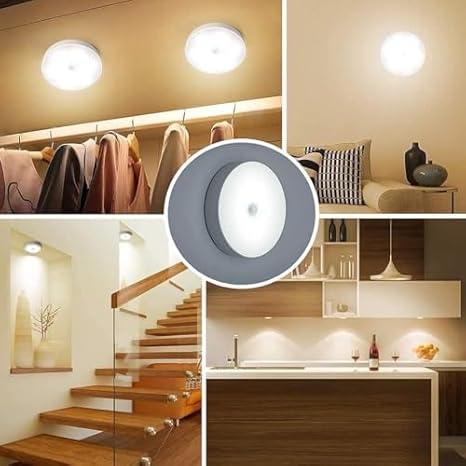 Motion Sensor LED Light – Wireless Rechargeable Night Light for Home