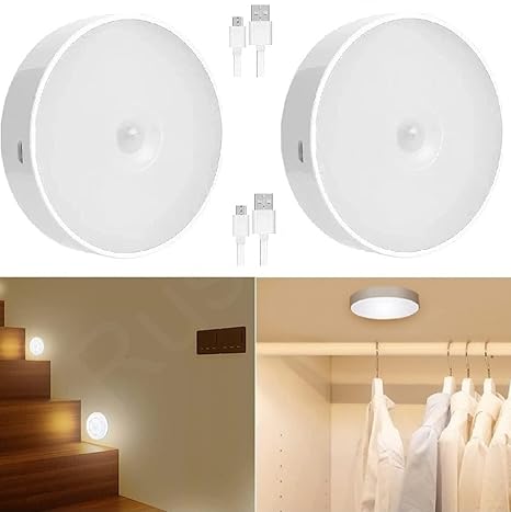 Motion Sensor LED Light – Wireless Rechargeable Night Light for Home