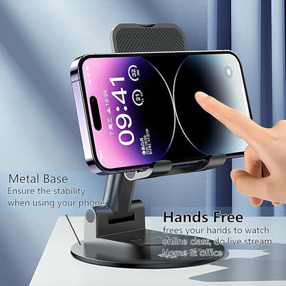 360° Adjustable Foldable Phone Stand – Sturdy & Portable