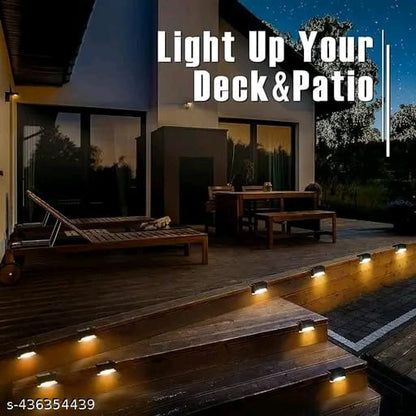 Solar Deck & Fence Lights – Warm LED Outdoor Lighting