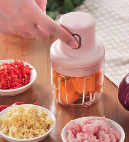 Mini USB Rechargeable Electric Food Chopper – Portable & Powerful